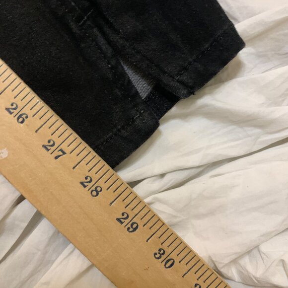 Guess Womens Black Jeans Side Zipper Lift Up Detail Waist 32' - Picture 11 of 12